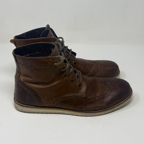 Crevo Boardwalk Chukka Boots Mens 13 Brown Leather Lace Up Hipster City Preppy main image 9